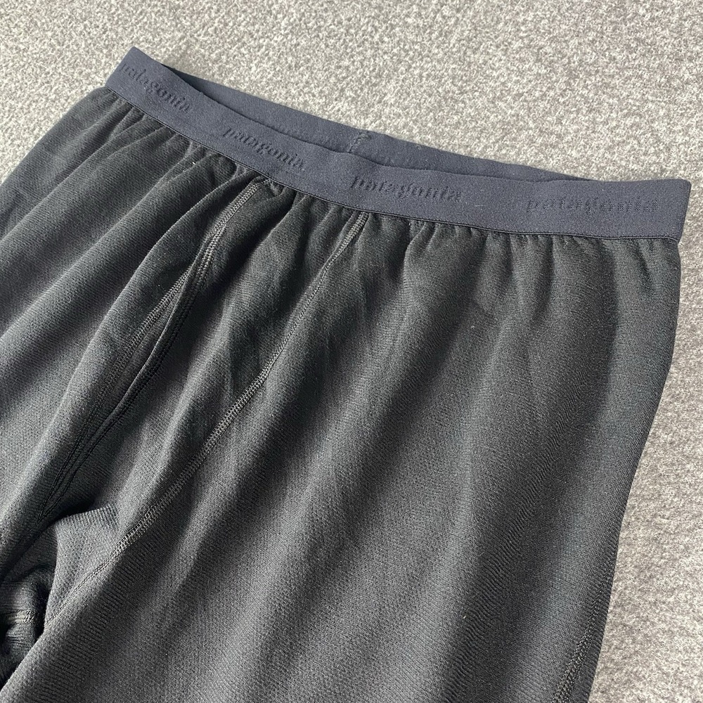 Patagonia Mens XL Black Capilene Base Layer Thermal Long Johns USA Made Vintage - Picture 14 of 14